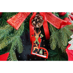 Ornament de brad cerb, Flippy, multicolor, lemn, 10 cm