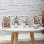 Ornament de Brad, Flippy, cu Lumini LED, din Lemn, Model Brad, Multicolor
