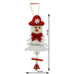 Ornament de brad om de zapada, Flippy, alb, lemn, 20 cm