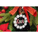 Ornament de brad Xmas, Flippy, multicolor, lemn, 12 cm