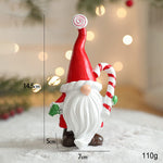 Ornament de Craciun din Rasina pentru Decor, Flippy, Model Spiridus, Decoratiune de Birou pentru Craciun, 14.5 x 7 x 5
