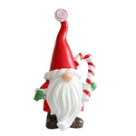 Ornament de Craciun din Rasina pentru Decor, Flippy, Model Spiridus, Decoratiune de Birou pentru Craciun, 14.5 x 7 x 5