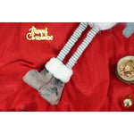 Ornament de Craciun spiridus, Flippy, gri/alb, textil, 80 cm