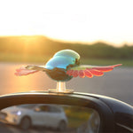 Ornament Decorativ Auto, Flippy, Model Pasare Zburatoare pentru Moto/Auto, din plastic Rezistent, 14.5 x 8 x 5 cm,