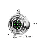Fidget Spinner Busola Palm, Flippy, Tip Giroscop Rotativ, Model Pandativ / Breloc, Antistress, Aliaj Zinc, 48x42x12 mm,