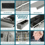 Organizator Auto pentru Portbagaj, Flippy, Model Pliabil, din Panza, cu Geanta Termoizolanta Detasabila, 3