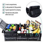 Organizator Auto pentru Portbagaj, Flippy, Model Pliabil, din Panza, cu Geanta Termoizolanta Detasabila, 3
