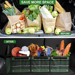 Organizator Auto pentru Portbagaj, Flippy, Model Pliabil, din Panza, cu Geanta Termoizolanta Detasabila, 3