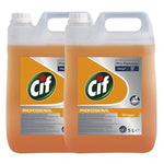 Pachet CIF Professional Heavy Duty Vinegar – Detergent Universal pentru Spalarea Manuala a Vaselor cu Otet 2×5 L