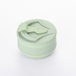 Pahar pliabil din silicon Flippy, pentru calatorii, camping, 350 ml, 8.2x6.3x9.1 cm, verde