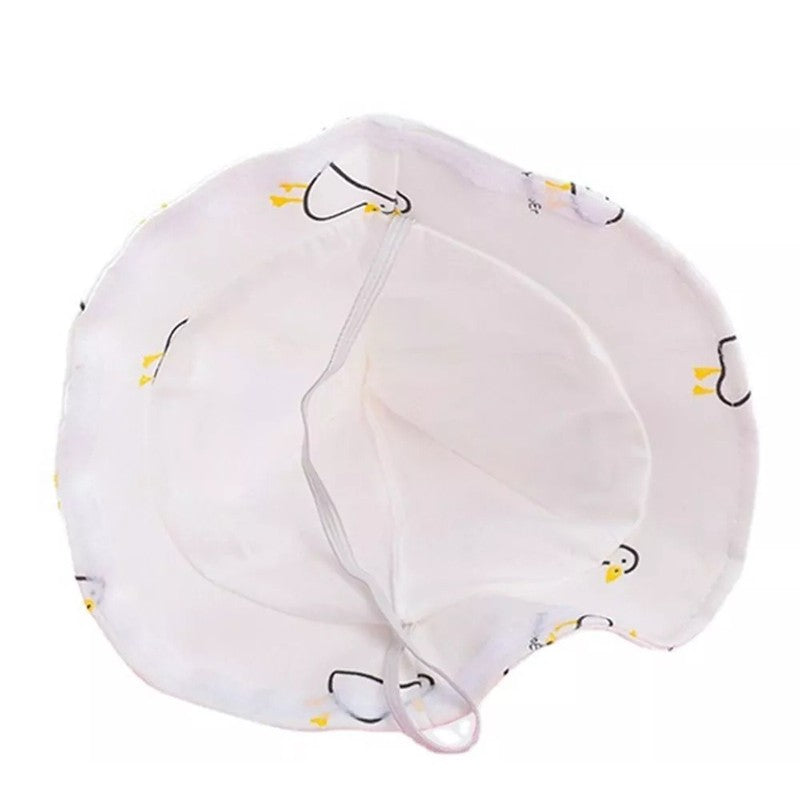 Palarie de Protectie pentru Bebelusi, Flippy, Model Ratuste, Pescareasca, de Primavara si Toamna, cu Masca si Fermoar,
