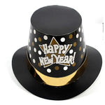 Palarie Tip Lincoln, Flippy, Model Happy New Year cu Buline, Accesoriu Petrecere de Anul Nou, Marime Universala, din