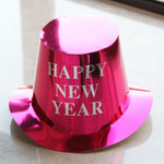Palarie Happy New Year pentru Revelion, Flippy, Palarie Festiva de Anul Nou, Palarie Magica din Hartie, 29 x 25 x 15.5