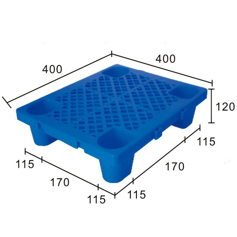 Palet de Transport, Flippy, 40 x 40 x 12 cm, din Plastic durabil, Palet pentru Stivuitor in Depozit, Rezistent la