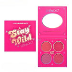 Paleta de Blush, KEVIN&amp;COCO, 4 Culori Stay Wild, 12.2 x 12.2 x 0.9 cm