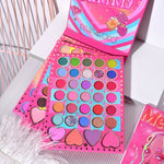 Trusa de Machiaj, KEVIN & COCO, Mean Girl Heart, Fard de Pleoape, Iluminator, Blush Cremos, 96 culori, 21 x 15.7 x 2.4