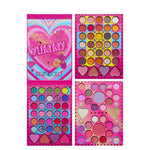 Trusa de Machiaj, KEVIN & COCO, Mean Girl Heart, Fard de Pleoape, Iluminator, Blush Cremos, 96 culori, 21 x 15.7 x 2.4