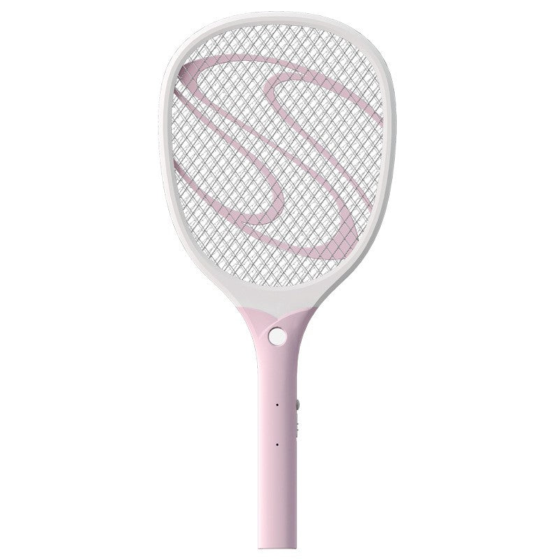 Paleta Electrica pentru Tantari, Muste sau Insecte LED, Flippy, Plastic, Casa si Gradina, Anti-insecte, Alb-Roz