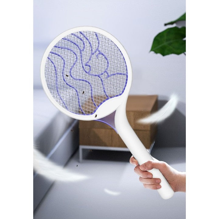 Paleta Electrica pentru Tantari, Muste si Tantari 2in1, Flippy, Reincarcabila, Incarcare USB, 2600V, Plastic, Casa si