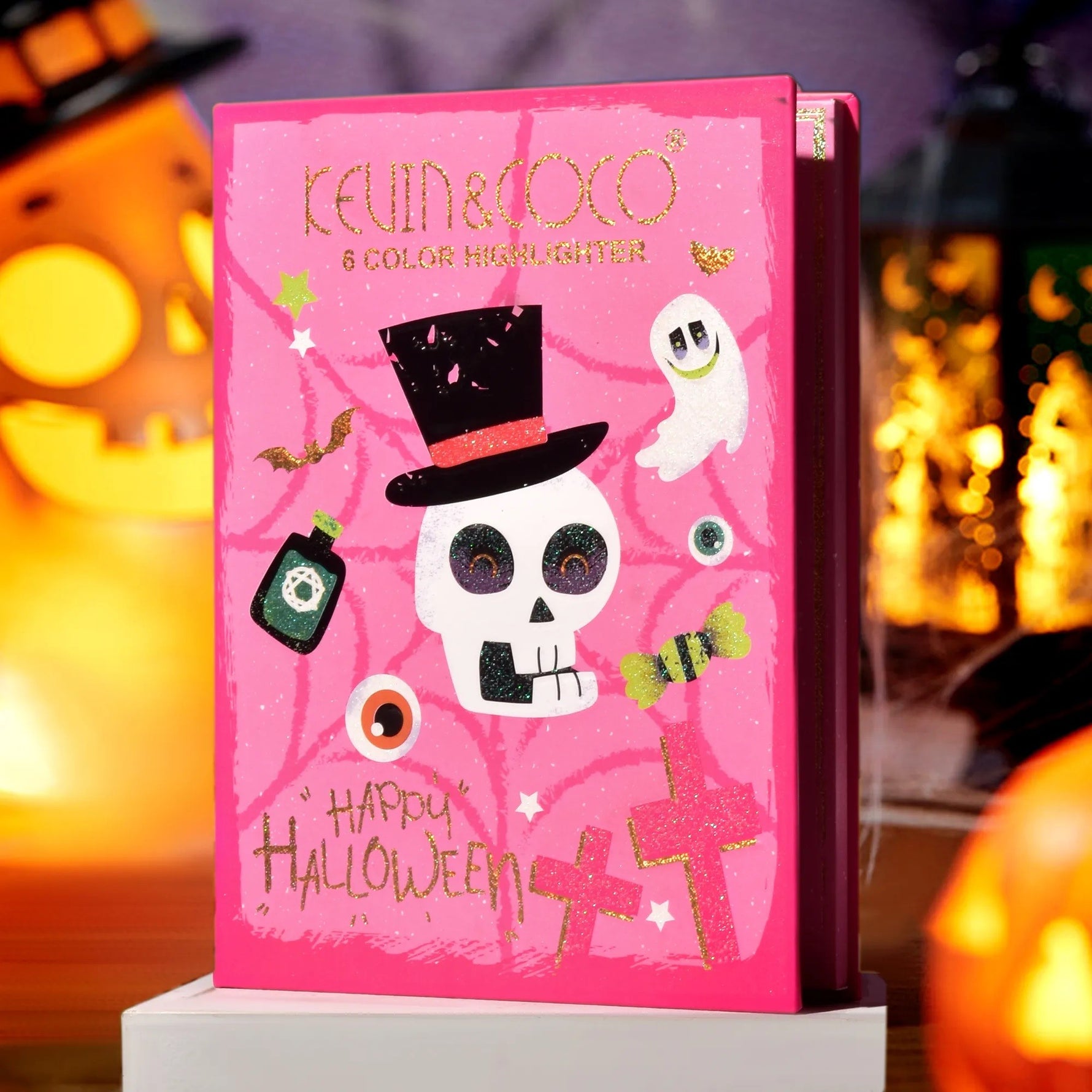 Paleta Iluminatoare, Flippy, 6 Nuante, Halloween, Culori Calde, Dreptunghiulara, 160g, Valabilitate 24 Luni,