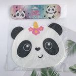 Suport pentru Pahar, Flippy, Model Urs Panda, din PVC, 18.5x16 cm, Rezistent la Caldura, Alb/Negru