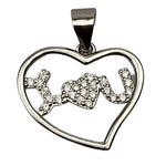Pandantiv Argint 925 Inima I love u, 1.89 g