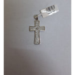 Pandantiv, Jolie Silver, Argint 925, Model Cruce cu Pietre, 2.6 G, 3 x 2 Cm