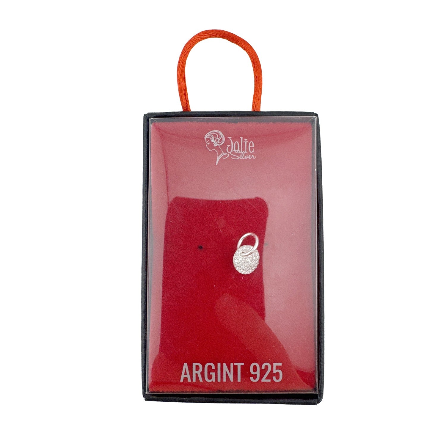 Pandativ din Argint 925, Jolie Silver, pentru Dama, Model Banut cu Cristale de Zirconiu Cubic, 0.61 g, Design Fin si