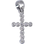 Pandantiv din Argint 925 Jolie Silver, Model Cruce cu Zirconii, 20 x 0.9 mm, 0.84 g