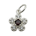 Pandantiv din Argint 925, Jolie Silver, pentru Dama, Model Floare Cu Pietre de Zirconiu Cubic, 1 x 1 cm, 0.9 g,