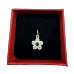 Pandantiv din Argint 925, Jolie Silver, pentru Dama, Model Floare Cu Pietre de Zirconiu Cubic, 1 x 1 cm, 0.9 g,