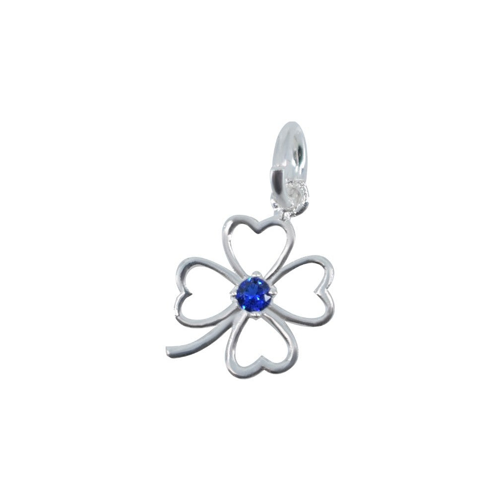 Pandantiv Argint 925 Jolie Silver Trifoi cu Piatra, 0.81 g