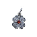 Pandantiv din Argint 925 Trifoi Filigran cu Piatra,0.98 g