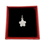 Pandantiv din Argint 925, Jolie Silver, pentru Dama, Model Floare Cu Pietre de Zirconiu Cubic, 1 x 1 cm, 0.9 g,