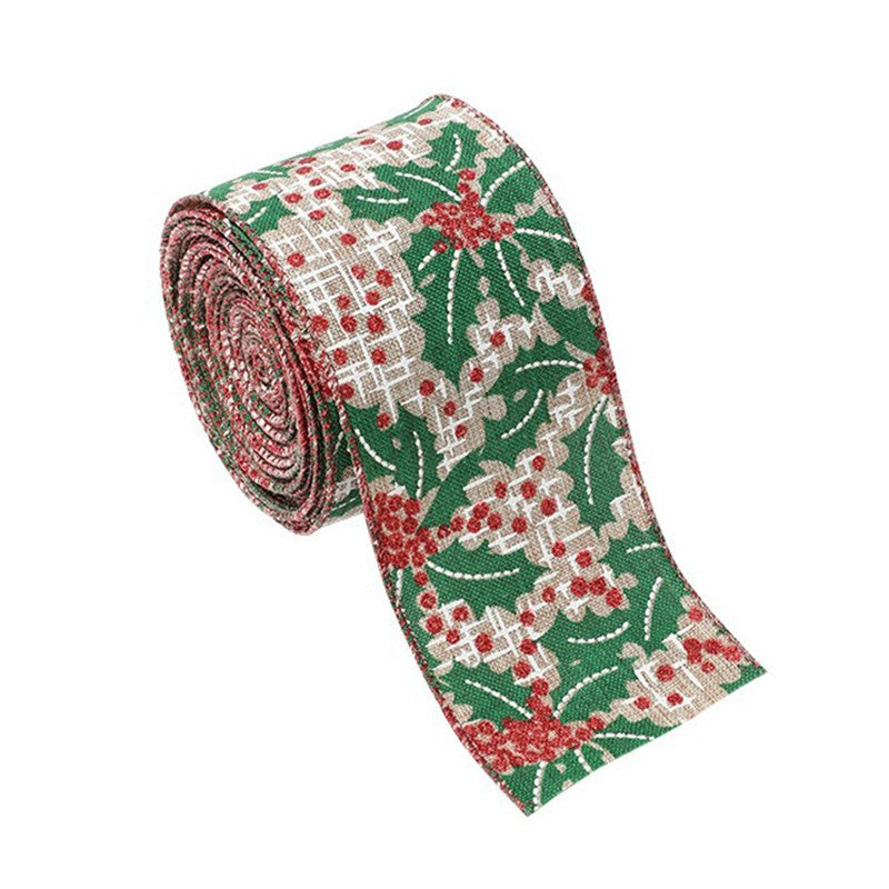 Panglica Decorativa pentru Craciun, Flippy, Ornament pentru Brad de Craciun, Pretreceri, Panglica cu Design Brad de