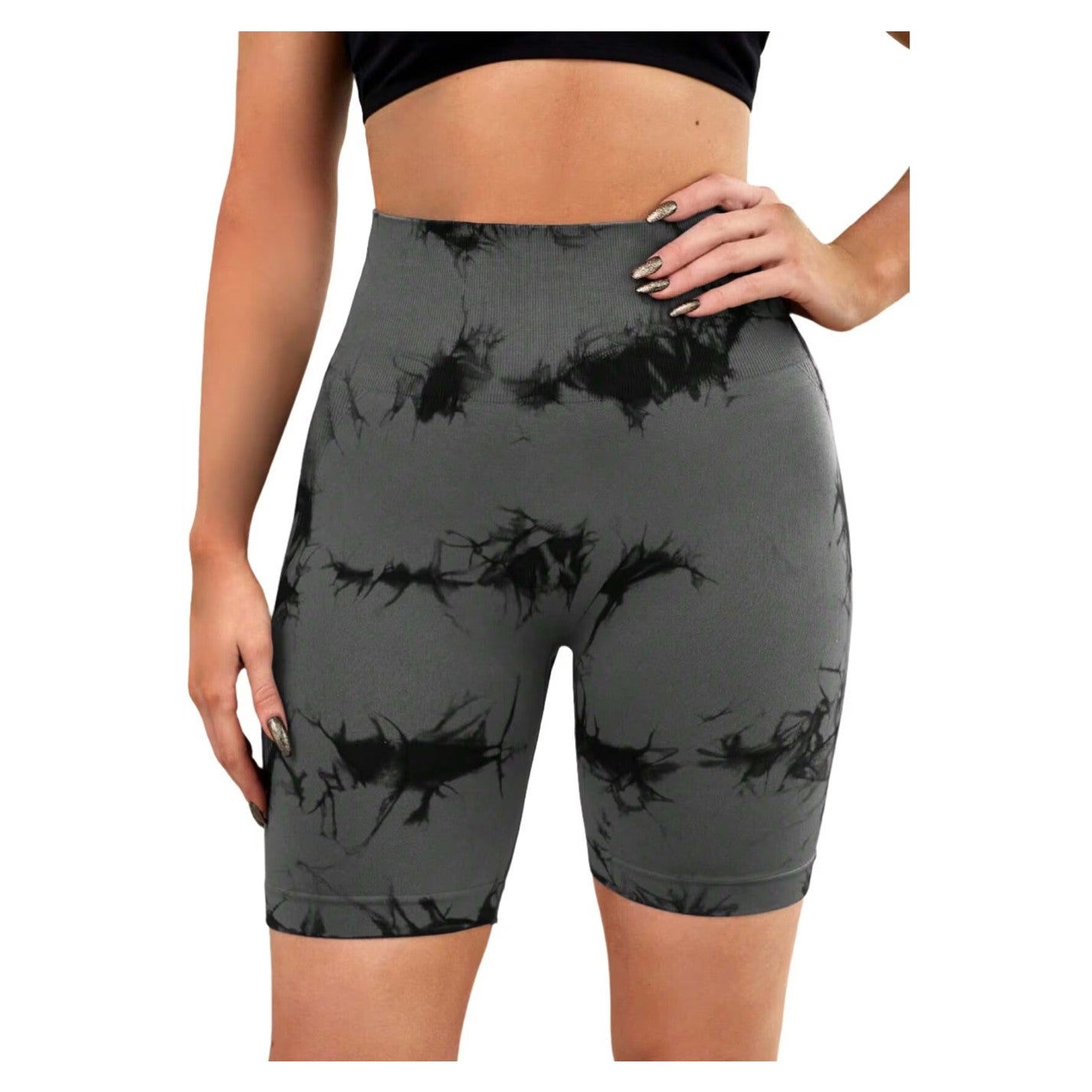 Pantaloni de Fitness/Yoga, Flippy, pentru Femei, Material Elastic, Spandex, Gri, Marime M