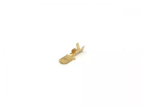 Papuc terminal plat tata neizolat 6.3x8mm din alama 1.5-2.5 mm