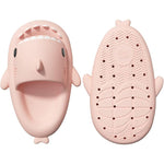 Papuci Tip Rechin, Flippy, Unisex, din Spuma EVA, Talpa Groasa Antiderapanta, Rezistenti la Uzura, Marime 36-37, Roz