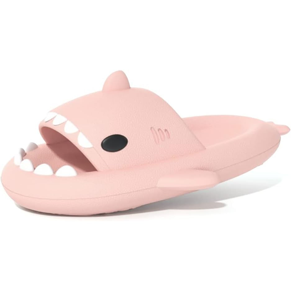 Papuci Tip Rechin, Flippy, Unisex, din Spuma EVA, Talpa Groasa Antiderapanta, Rezistenti la Uzura, Marime 40-41, Roz