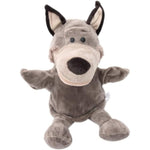 Papusa de Mana pentru Teatru de Papusi, Flippy, din Plus, 25 x 10 x 8 cm, Model Lup, Bej