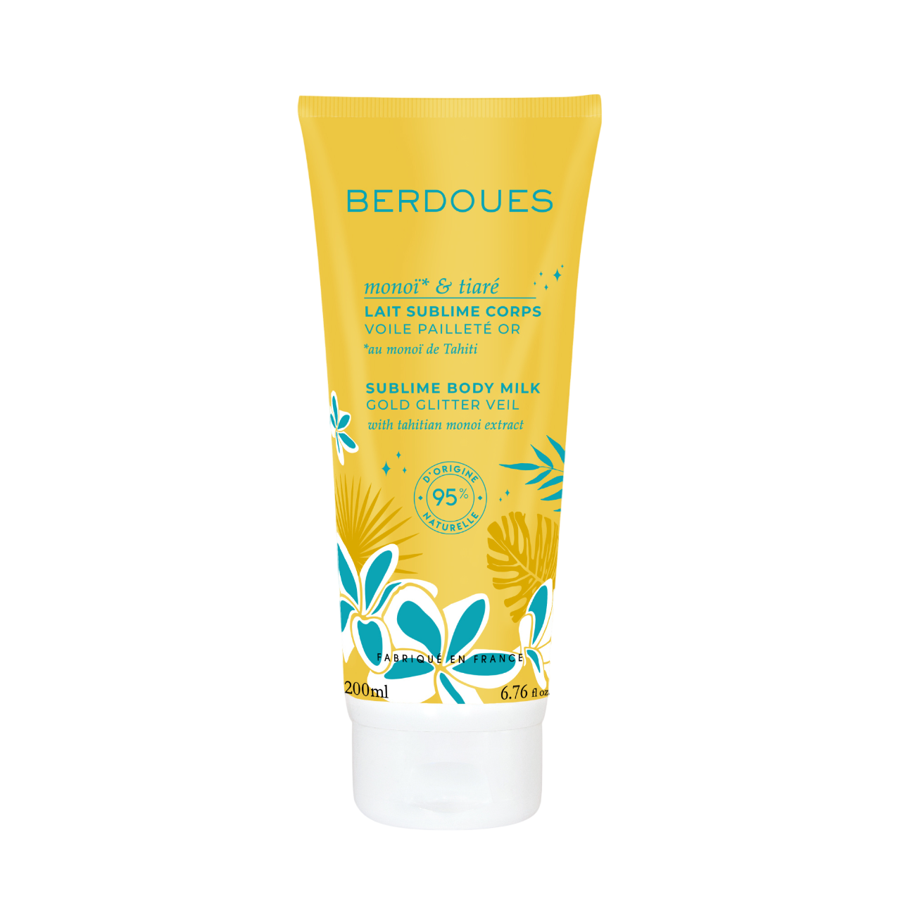 Parfums Berdoues, Monoi & Tiare, Sclipitor, Laptele pentru corp, 200 ml