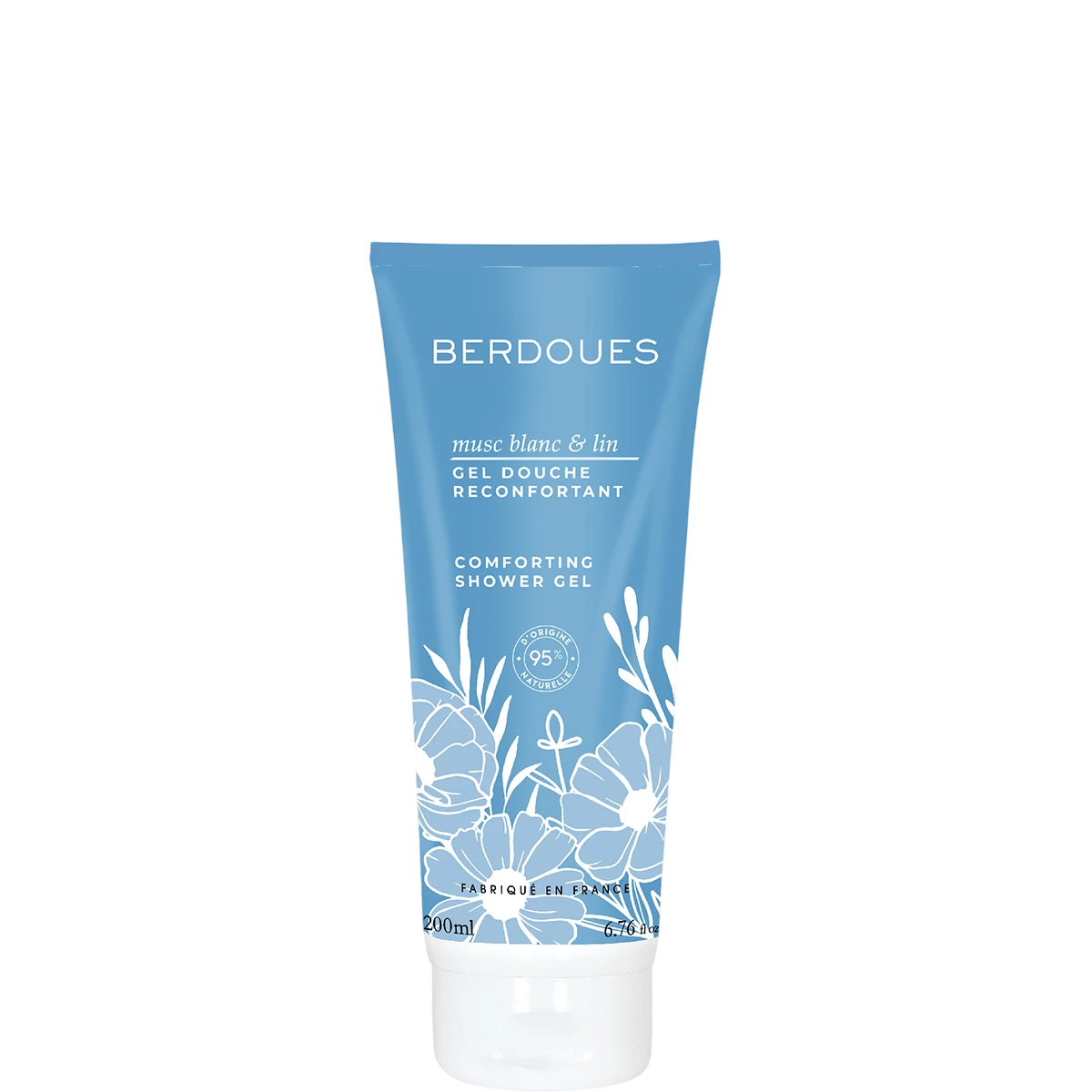 Parfums Berdoues, Musc Blanc Et Lin, Gel de duș, 200 ml