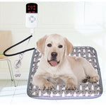Patura electrica pentru animale de companie cu tub anti-muscatura, perna pentru caini, 45 x 45 cm, 28 W, 9 trepte de