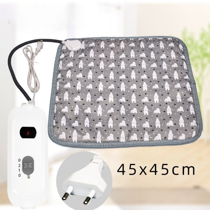 Patura electrica pentru animale de companie, perna pentru caini, 45 x 45 cm, 25W, 2 trepte de reglaj perna pentru