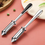 Peeler 2in1 pentru Legume si Fructe, Flippy, Multifunctional, cu 2 Lame de Curatati si Feliat, Varf Ascutit pentru
