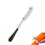 Peeler 2in1 pentru Legume si Fructe, Flippy, Multifunctional, cu 2 Lame de Curatati si Feliat, Varf Ascutit pentru