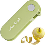 Peeler pentru Legume si Fructe, Flippy, 3.6 x 9.1 cm, Multifunctional, Curatator Pliabil, din ABS si Otel Inoxidabil,