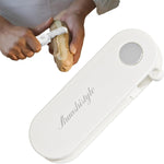 Peeler pentru Legume si Fructe, Flippy, 3.6 x 9.1 cm, Multifunctional, Curatator Pliabil, din ABS si Otel Inoxidabil,
