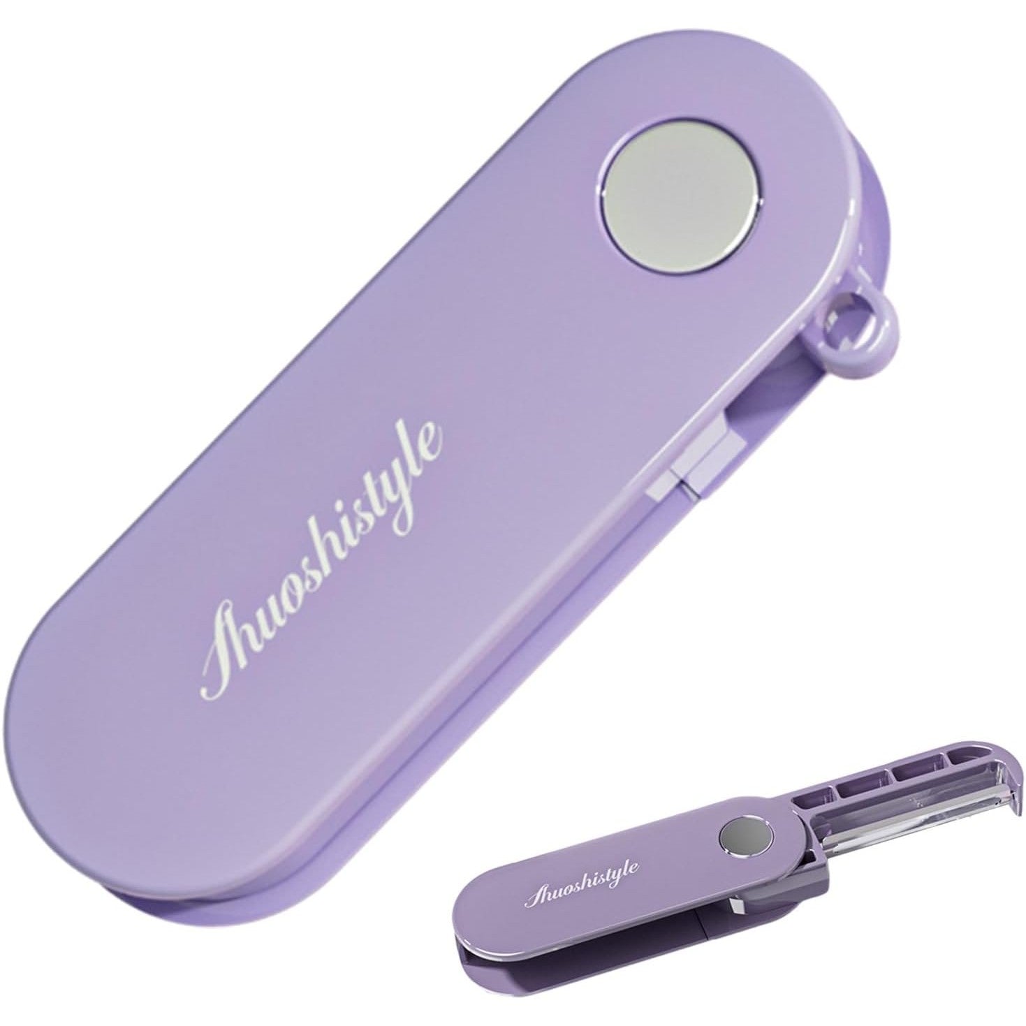 Peeler pentru Legume si Fructe, Flippy, 3.6 x 9.1 cm, Multifunctional, Curatator Pliabil, din ABS si Otel Inoxidabil,
