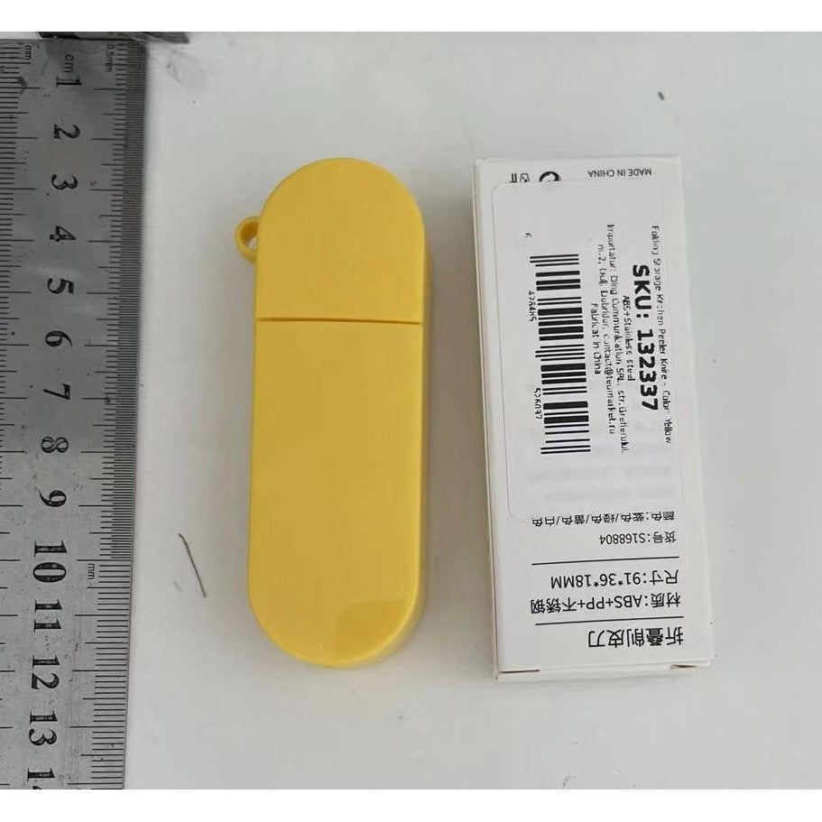 Peeler pentru Legume si Fructe, Flippy, 3.6 x 9.1 cm, Multifunctional, Curatator Pliabil, din ABS si Otel Inoxidabil,